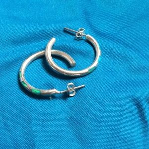 Silver hoops